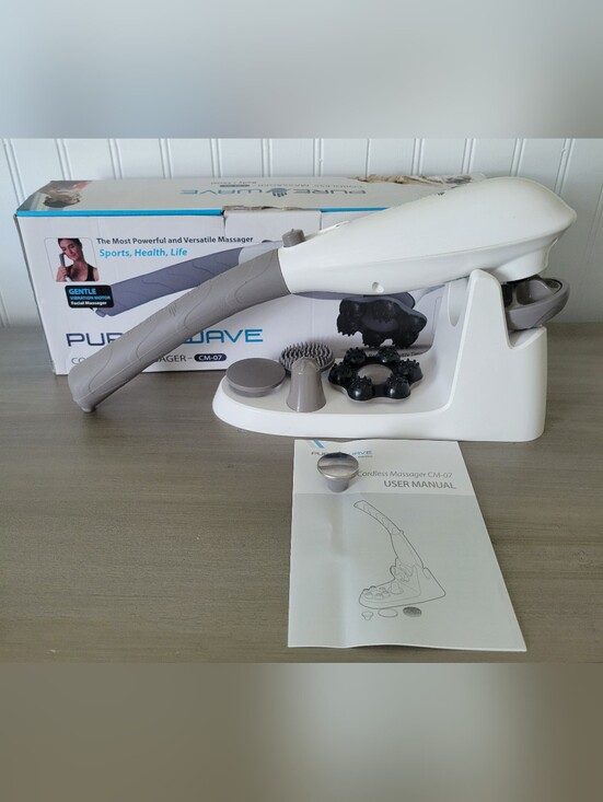 pure wave Other - Cordless Handheld Massager in White and Gray NWOT